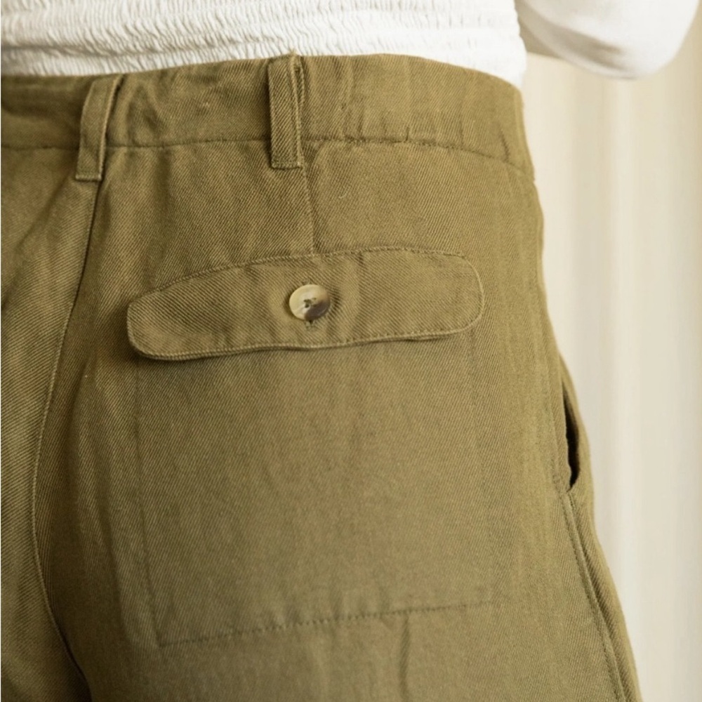 Able Charlie Olive Tapered Linen Blend Pant NWT - Picture 3 of 7